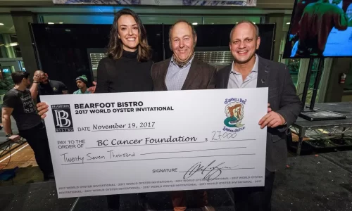 Shucking Oysters for the BC Cancer Foundation